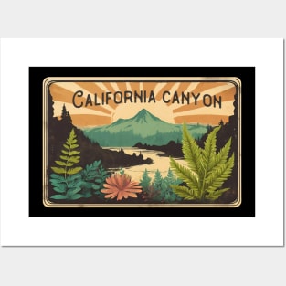 Beautiful California Canyon of Fern Canyon Hiking Trails Posters and Art